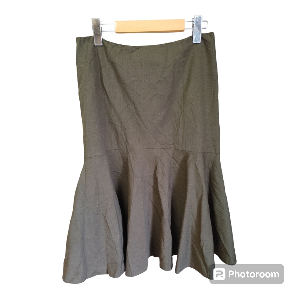 Elegant Olive Green Women's Skirt